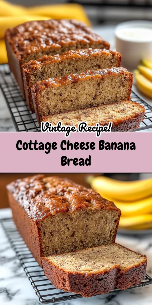 Cottage Cheese Banana Bread
