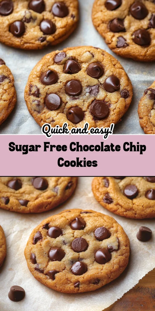 Sugar Free Chocolate Chip Cookies
